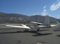 N450W @ SZP - 1958 Beech 95 TRAVEL AIR, two Lycoming O&VO-360 180 Hp each - by Doug Robertson