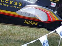 N68PW @ OSH - contact info on the horizontal stabilizer