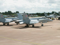 J-5016 @ EGVA - F/A-18C/Swiss AF/RIAT Fairford - by Ian Woodcock