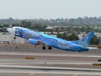 N706AS @ PHX - Airborne from PHX's 07L