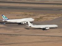 F-GSKY @ GYR - Basic Corsair colors. The unmarked A340 in this pic is D-AIEL - by John Meneely