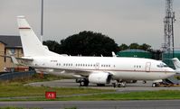 VP-BYA @ EGGW - Boeing 737BBJ - by Terry Fletcher