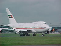 A6-SMR @ STN - A6-SMR is one of a few flyable 747SPs. Here seen landing at Stansted