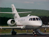 N24JG @ CON - Da20 N24JG was owned by NASCAR racer Jeff Gordon and is caught on camera at Concord NH.  He recently bought the BAE 125.