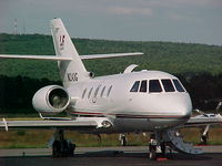 N24JG @ CON - Da20 N24JG was owned by NASCAR racer Jeff Gordon and is caught on camera at Concord NH.  He recently bought the BAE 125. - by Geoff Cook