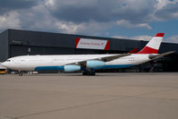 HB-JML @ VIE - ex Austrian Airlines Airbus 340-300 OE-LAL - by Yakfreak - VAP