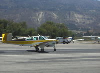N7848R @ SZP - 1968 Beech V35A BONANZA, Continental IO-550 300 Hp upgrade, landing roll Rwy 22 - by Doug Robertson