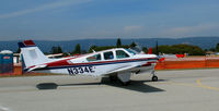 N334E @ WVI - 1990 Beech F33A from Portland, OR taxying @ Watsonville, CA airshow - by Steve Nation