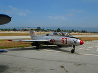 N443KT @ WVI - 1968 Aero Vodochody L-29C #53 ready to perform @ Watsonville, CA airshow - by Steve Nation