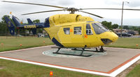 N39188 @ DAN - 1984 Messerschmitt BK 117 at the Danville Life Saving Crew Heliport in Danville Va. - by Richard T Davis