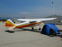 N3122A @ WVI - 1953 Cessna 170B ready for camp out @ Watsonville, CA airshow - by Steve Nation