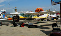 N3550Y @ WVI - 1962 Cessna 182F minus cowl & prop @ Watsonville, CA - by Steve Nation