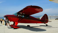 N3719A @ WVI - 1954 Piper PA-22 from Riverside, CA @ Watsonville, CA airshow - by Steve Nation