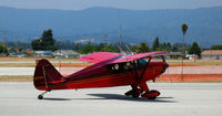 N3719A @ WVI - 1954 Piper PA-22 arriving from Riverside, CA @ Watsonville, CA airshow - by Steve Nation