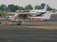 N6572H @ HWD - 1975 Cessna 172M with cover @ Hayward Air Terminal, CA - by Steve Nation