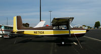 N6710A @ PAO - Chocolate & yellow straight-tail 1956 Cessna 172 @ Palo Alto, CA - by Steve Nation