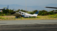 N8171V @ PAO - Crumpled 1980 Piper PA-28-161 still waiting repairs @ Palo Alto, CA - by Steve Nation