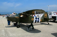 N8601K @ WVI - 1947 Stinson 108-1 masquerading as USAAC L-5A @ Watsonville, CA airshow - by Steve Nation