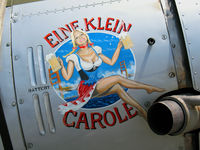 N71502 @ WVI - Eine Klein Carole nose art on 1942 Consolidated Vultee BT-13B (SNV-2) as BuAer 79801 Marines M201 @ Watsonville, CA airshow - by Steve Nation