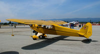 N92041 @ WVI - 1946 Piper J3C-65 from Agua Dulce Airport via Porterville-Hanford-Hollister @ Watsonville, CA airshow - by Steve Nation