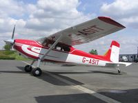G-ASIT @ EGBT - Cessna 180 based at Turweston - by Simon Palmer