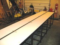 UNKNOWN - Assembly table built and the keel is laid. - by Bob Simmermon