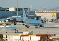 N889NC @ LEBL - Parked in the platform cargo of LEBL. - by Jorge Molina