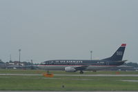 N518AU @ KCHS - Boeing 737-300 - by Mark Pasqualino