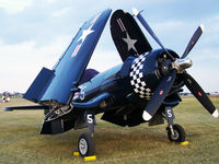N179PT @ OSH - 1948 F4U-5 folded wings at Oshkosh flight line - by mcsteph5islands