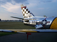N188RL @ OSH - F86 Sabre air brakes deployed - Oshkosh flight line - by mcsteph5islands