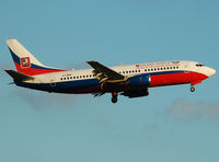 VP-BBM @ LEBL - Clear to land RWY 25R in the sunset. - by Jorge Molina