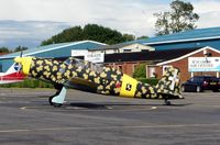 G-BBII @ EGTB - In Italian AF markings 44-MM-52801 - by Terry Fletcher