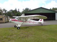 OY-EFY @ EKKL - PA-18 -95     1957 - by Henrik Kornmaaler  (owner) Denmark