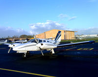 HB-LTT @ EDFE - Our Seneca II is a frequent guest at Frankfurt-Egelsbach airport. - by Motty Bar-On