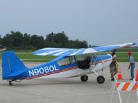 N9080L @ EDJ - Emerson Stewart's Citabria at Airfest 2007 - Bellefontaine, OH - by Bob Simmermon