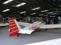 G-BRWT @ EGTB - SF25 hangared at Aero Expo Show at Booker - by Simon Palmer