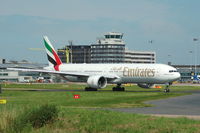 A6-ECB @ EGCC - Emirates - Taxiing - by David Burrell