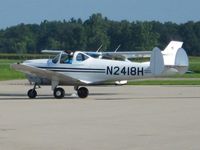 N2418H @ I74 - Departing Urbana, OH