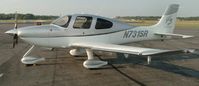 N731SR @ DAN - 2007 Cirrus SR22 in Danviile Va. with its beautiful two tone paint.The Wright Brothers would be proud. - by Richard T Davis