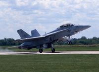 165795 @ DVN - F/A-18F at the Quad Cities Air Show - by Glenn E. Chatfield