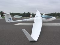 G-CKJS @ EGHL - ASW28-18E at Lasham - by Simon Palmer