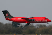 G-JEBG @ EGCC - Colourful Flybe 146 - by Kevin Murphy