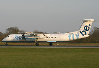 G-JEDR @ EGCC - Flybe dash 8 - by Kevin Murphy