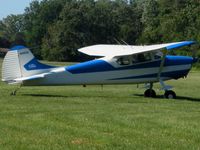 N2805C @ OH36 - Departing the breakfast fly-in at Zanesville, OH (Riverside) - by Bob Simmermon