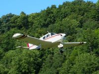N5535F @ OH36 - Departing the breakfast fly-in at Zanesville, OH (Riverside) - by Bob Simmermon