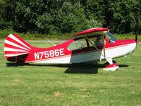 N7586E @ OH36 - Breakfast fly-in at Zanesville, OH (Riverside) - by Bob Simmermon