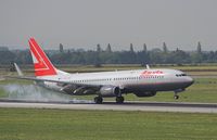 OE-LNS @ LOWW - Austrian B 737 in color ex Lauda - by Dieter Klammer