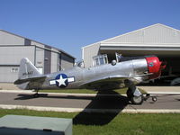 N7083C @ KSGS - T-6 Parked outside it's hangar. - by Mitch Sando