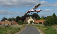 G-BRNN @ EGNF - Cessna 152 lands in a crosswind at this beautiful English rural setting