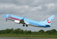 G-FDZB @ EGCC - Nice looking Tomo 737 - by Kevin Murphy